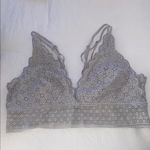 Grey lace Aerie bralette